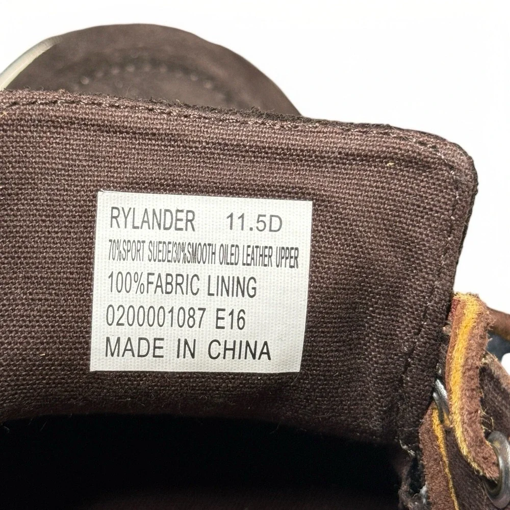 Polo Ralph Lauren Rylander Leather Boat Shoe Brown Men's Size 11.5 Preppy Frat